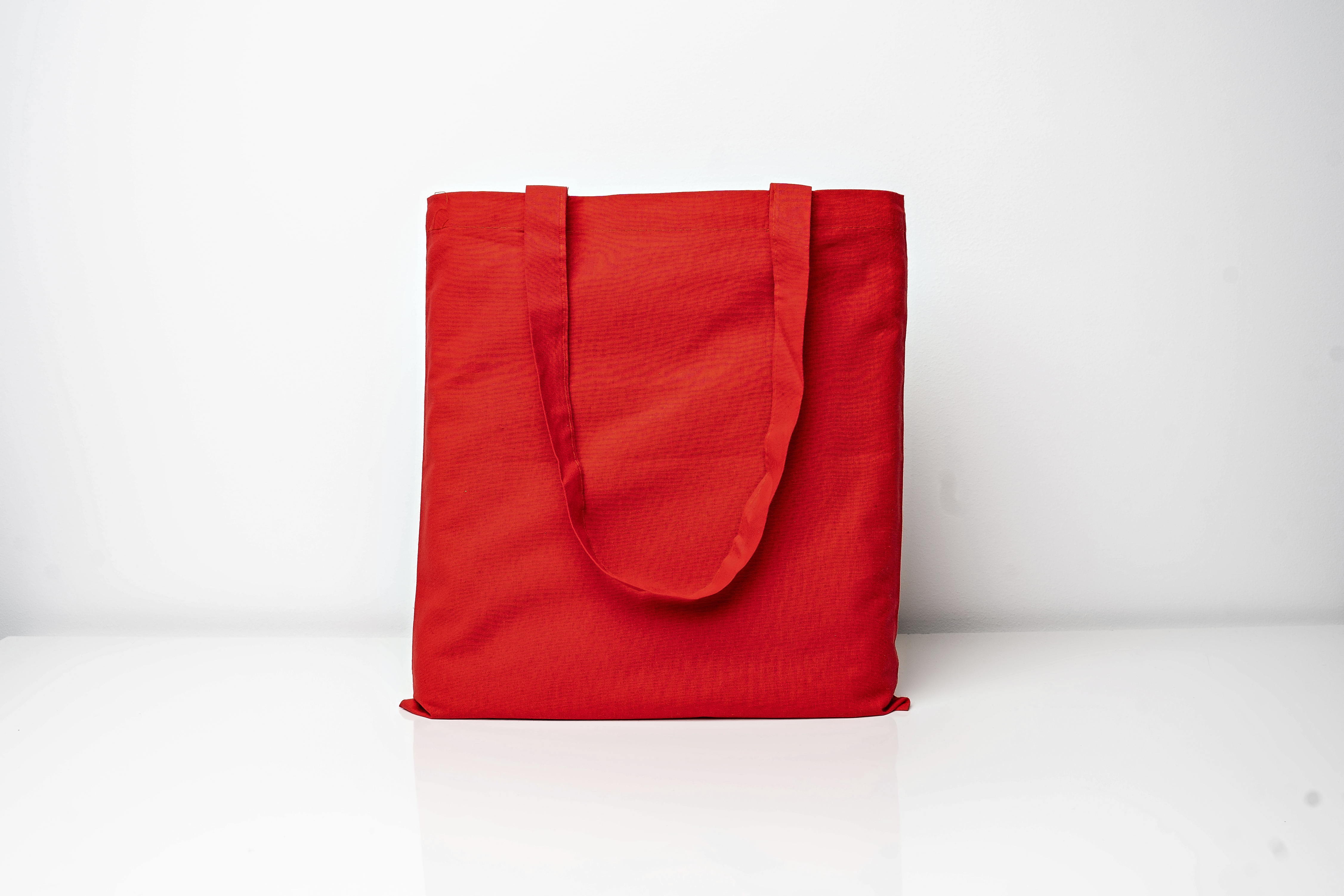 Cotton Bag Colored Long Handles