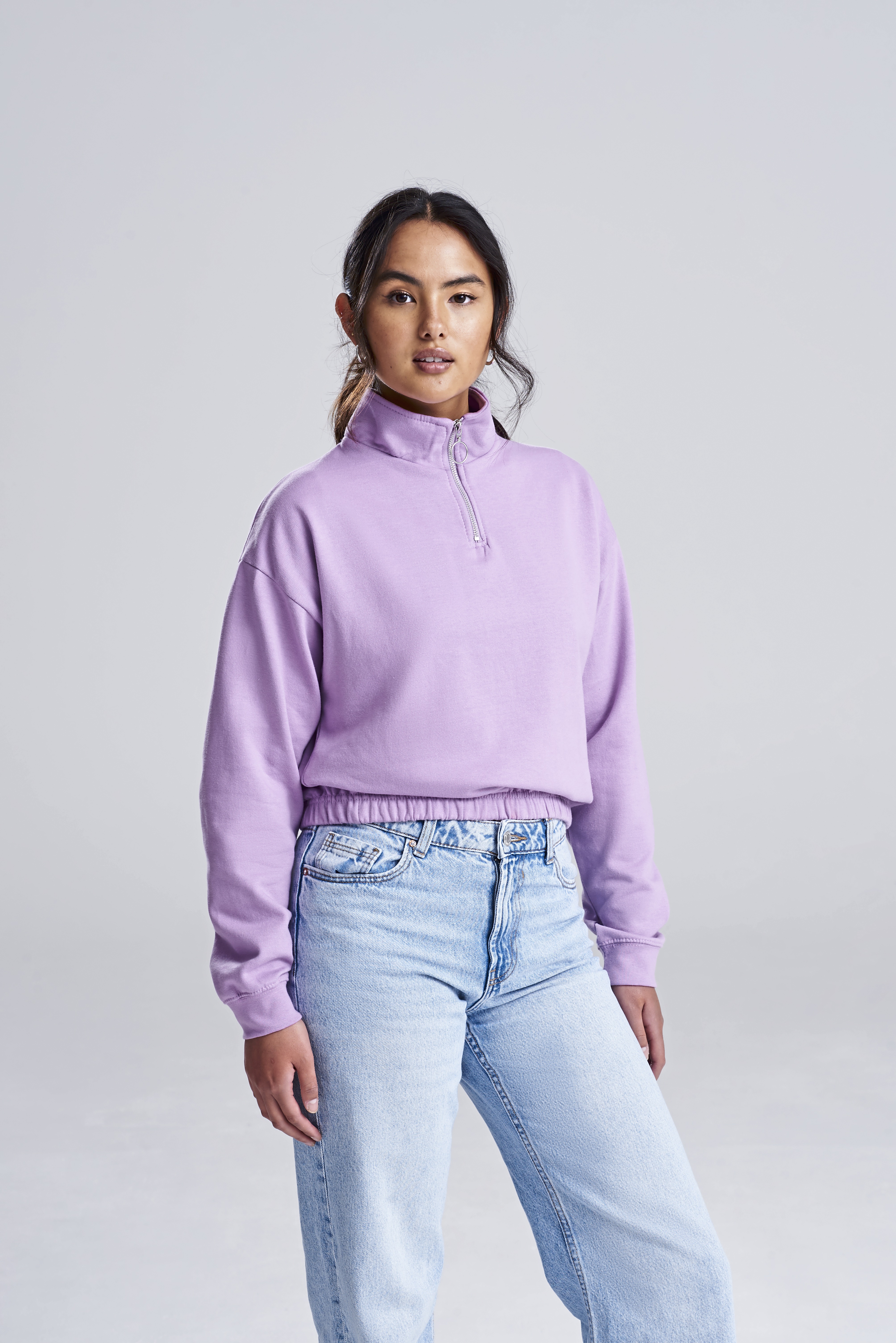 Women´s Cropped 1/4 Zip Sweat
