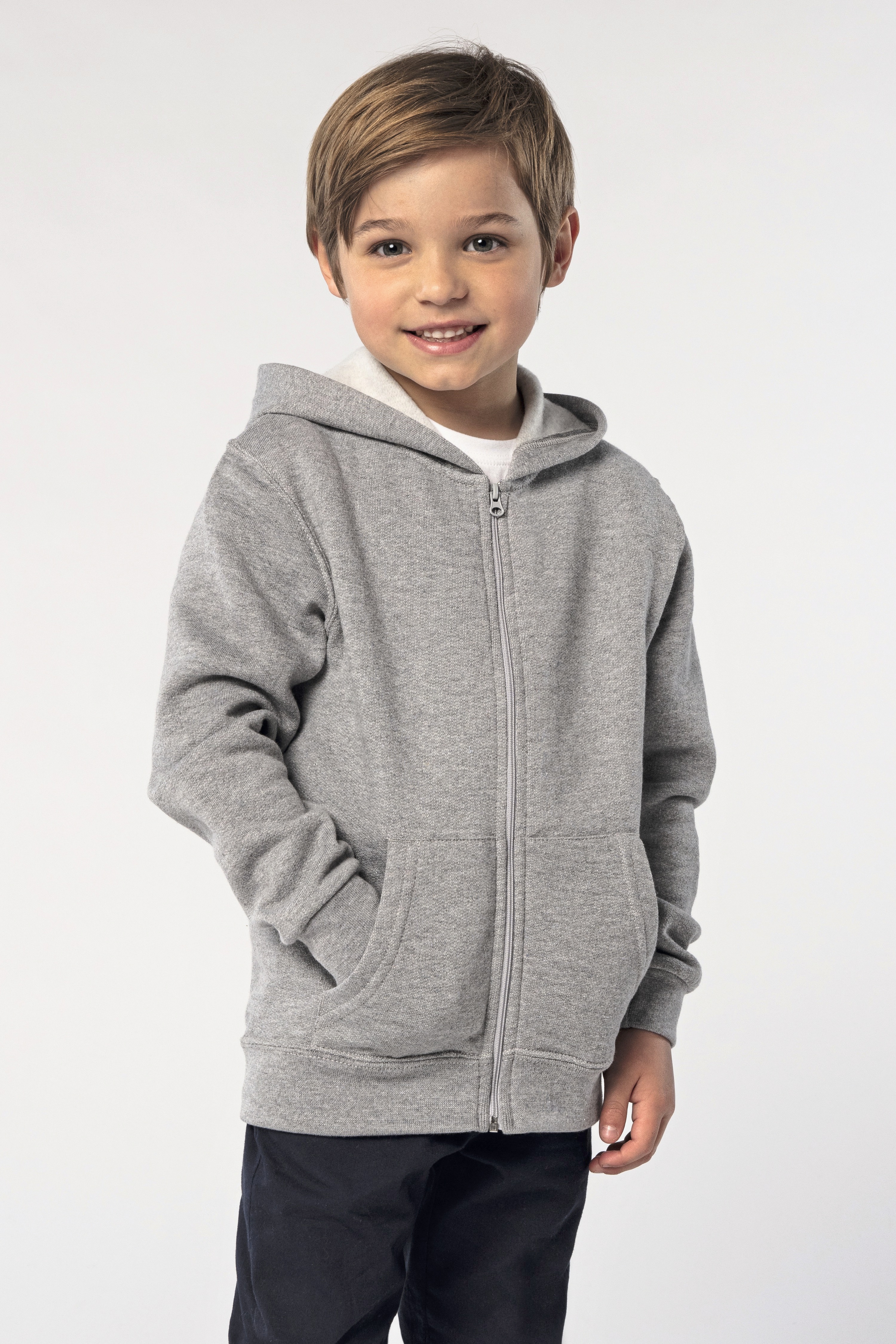 Kids´ Zip Hoodie Stone