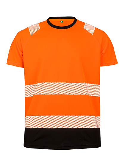 Recycled Safety T-Shirt Fluorescent Orange / Black 4XL/5XL