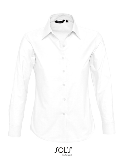 Women´s Oxford-Blouse Embassy Long Sleeve White XXL