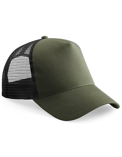 Beechfield Junior Snapback Trucker Olive Green