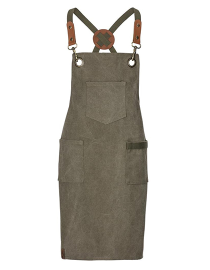 Kinderlatzschürze Canvas Olive 60 x 45 cm