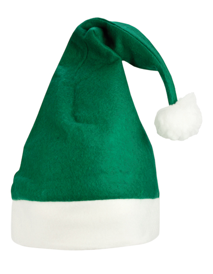 Christmas Hat / Nikolaus Mütze Green 30 x 38 cm