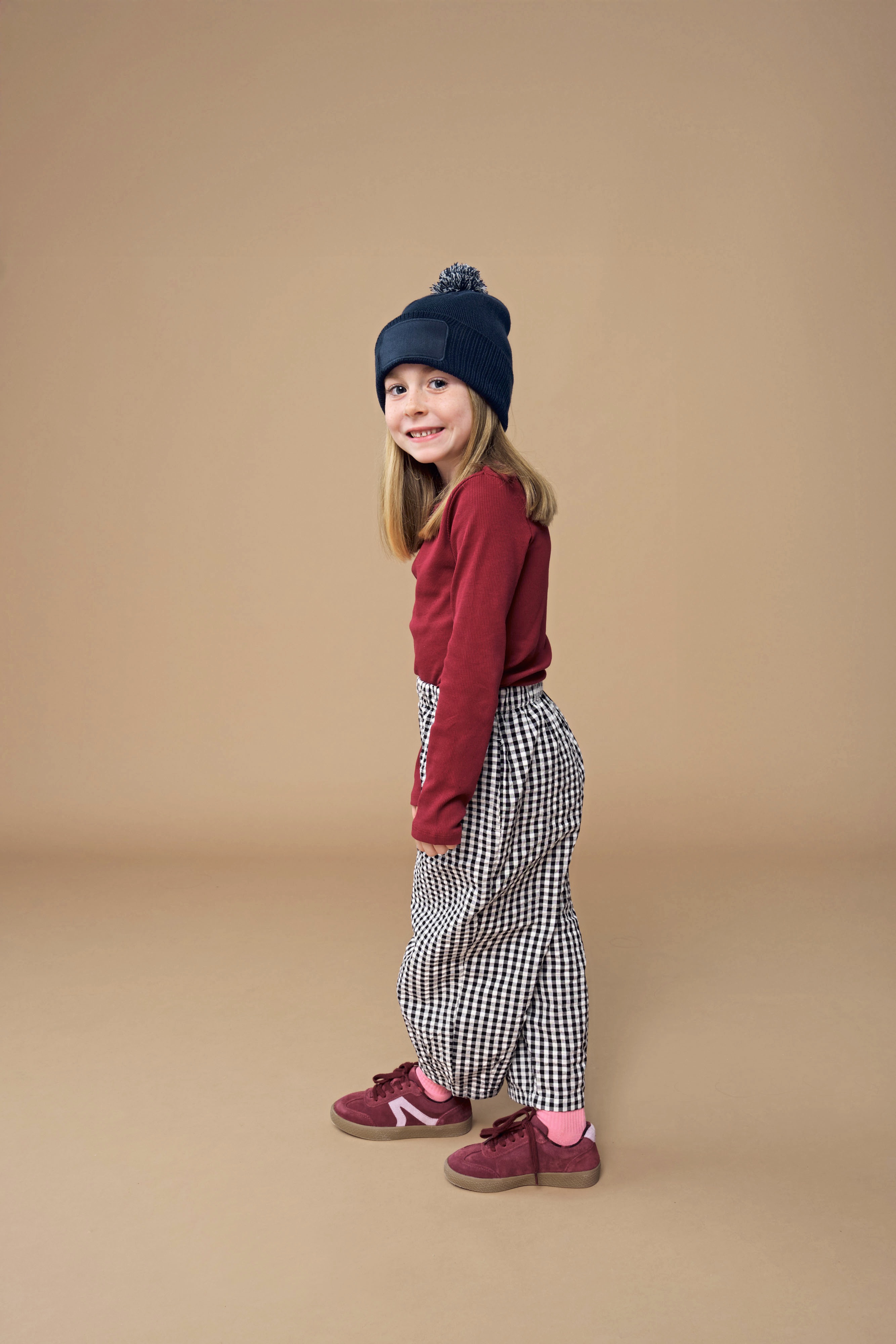 Beechfield Kids Snowstar Patch Beanie