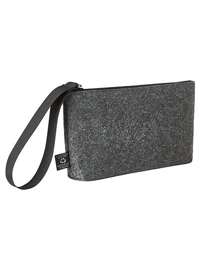 Zipper Bag Modern Classic Anthracite 24 x 12 x 3 cm