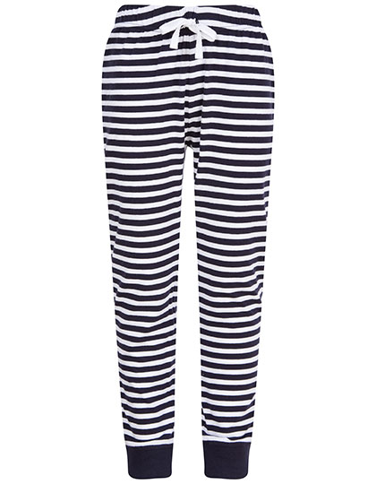 Kids´ Cuffed Lounge Pants Navy / White Stripes 9/10 years