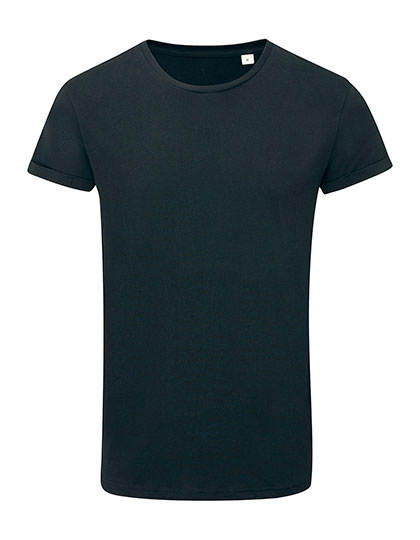 Men´s Roll Sleeve T Black XXL