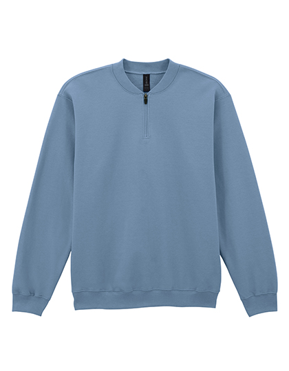 Gildan Softstyle® Midweight Adult Fleece 1/4 Zip Sweatshirt Stone Blue