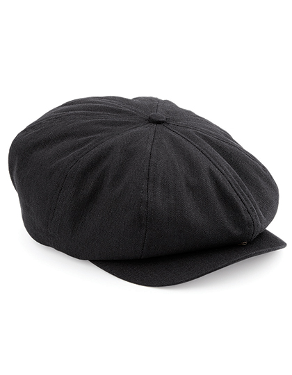 Beechfield Newsboy Cap Black