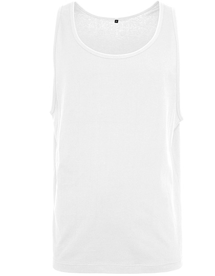 Build Your Brand Jersey Big Tank White 5XL