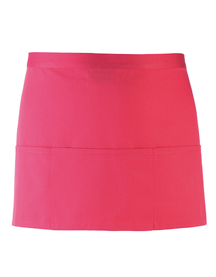 Colours Collection 3-Pocket Apron Hot Pink (ca. Pantone 214C) 60 x 33 cm