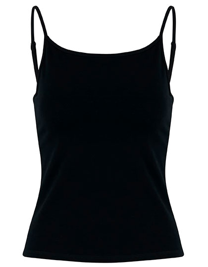 Build Your Brand Ladies Stretch Jersey Short Slim Top Black 5XL