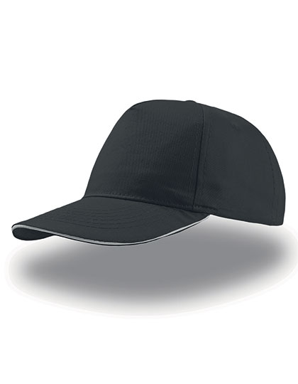 Atlantis Start Five Sandwich Cap Black / White One Size
