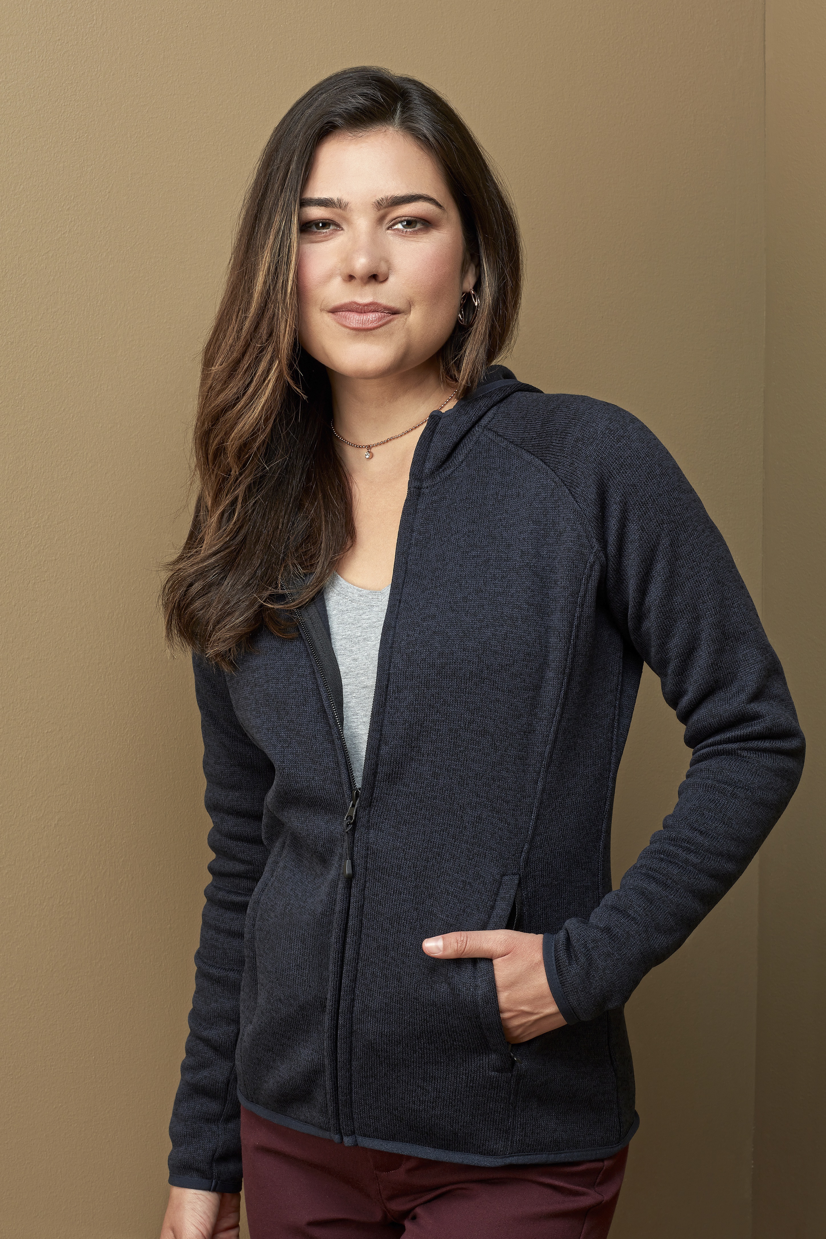Lux Hooded Knitfleece Jacket Women