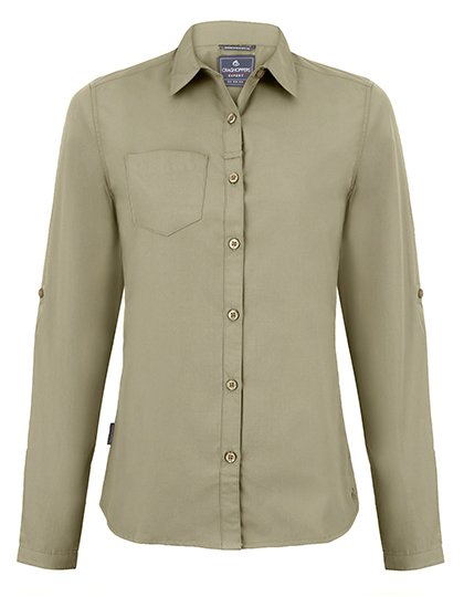 Expert Womens Kiwi Long Sleeved Shirt Pebble 34 (8)