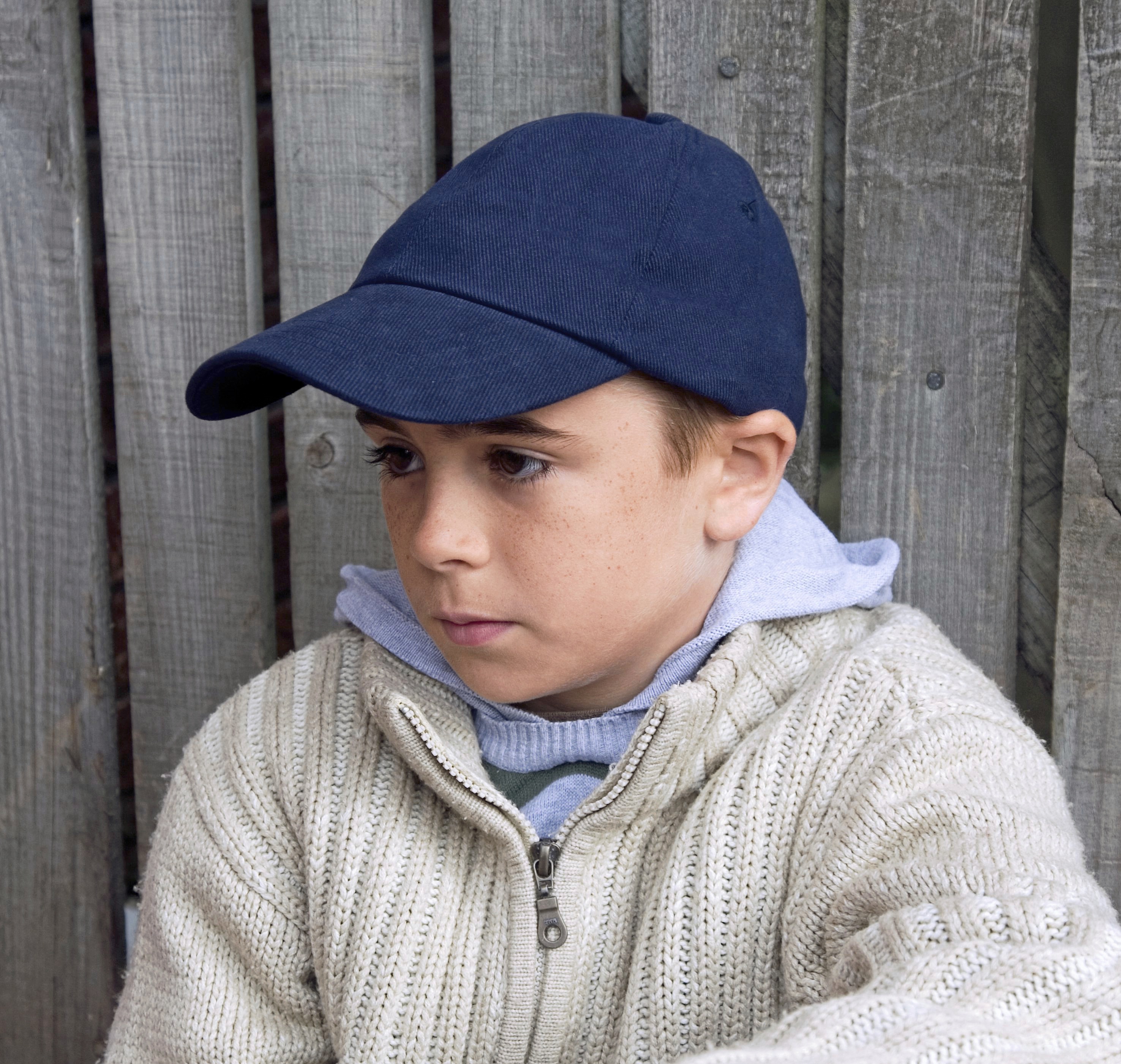 Junior Heavy Brushed Cotton Cap