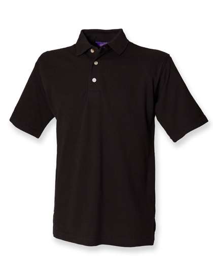 Classic Cotton Piqué Polo Shirt Black 3XL