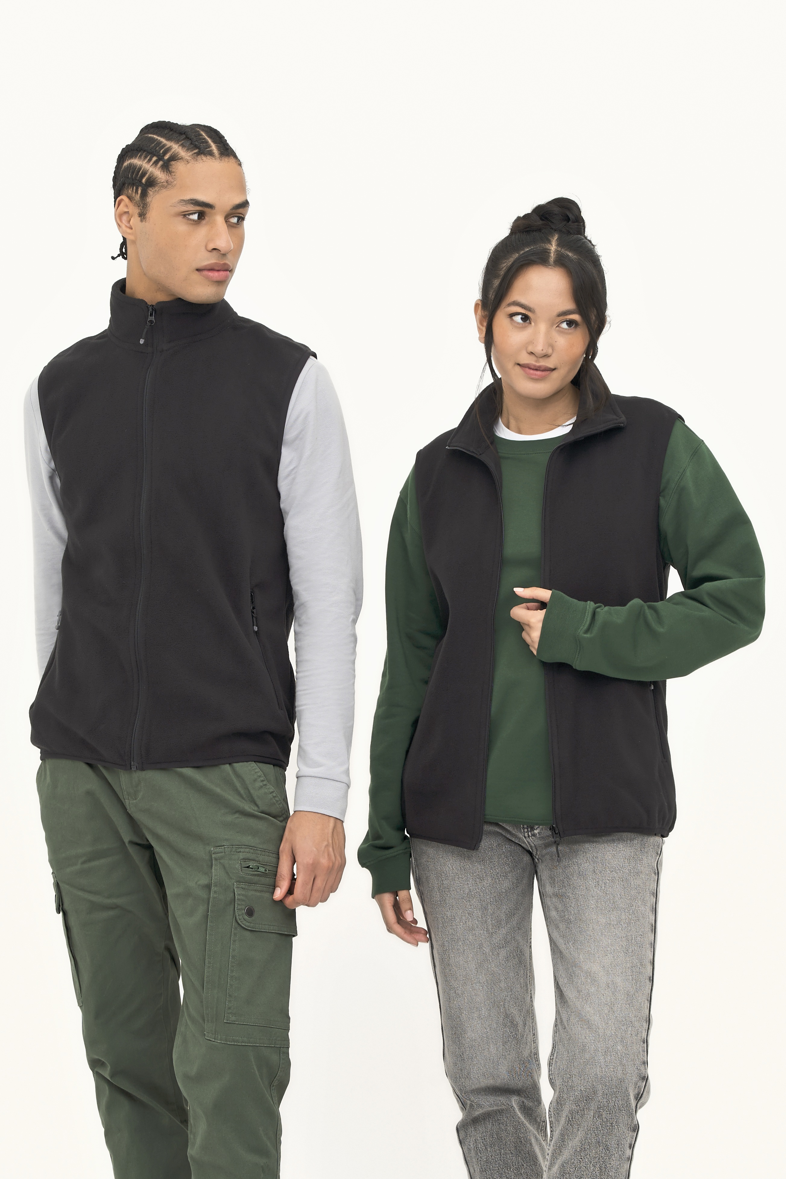 Unisex Factor Zipped Fleece Bodywarmer