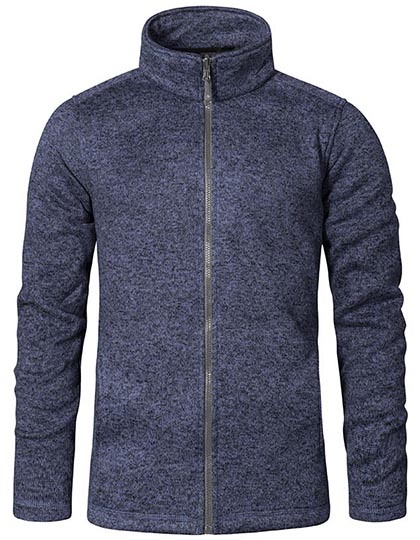 Men´s Knit Fleece Jacket C+ Heather Blue 5XL