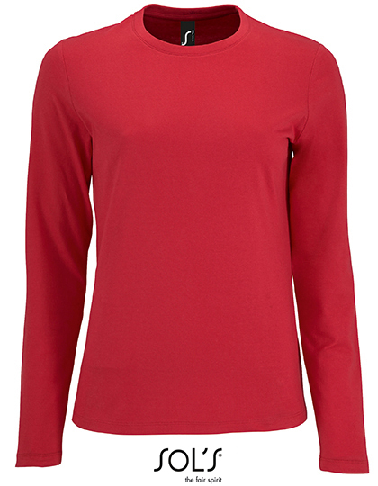 Women´s Long Sleeve T-Shirt Imperial Red XXL
