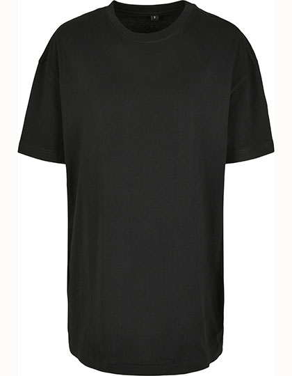 Build Your Brand Damen Oversized Boyfriend Tee Black 5XL