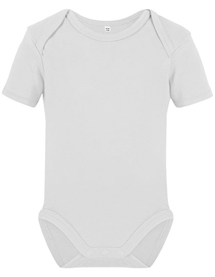 Organic Baby Bodysuit Short Sleeve Rebel 01 White 86-92