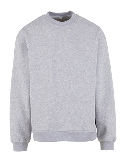 Build Your Brand Loose Fit Sweatshirt Heather Grey 5XL