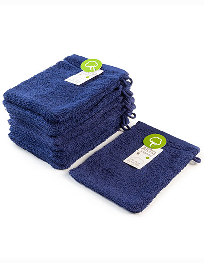 Bio-Waschhandschuh French Navy 16 x 22 cm