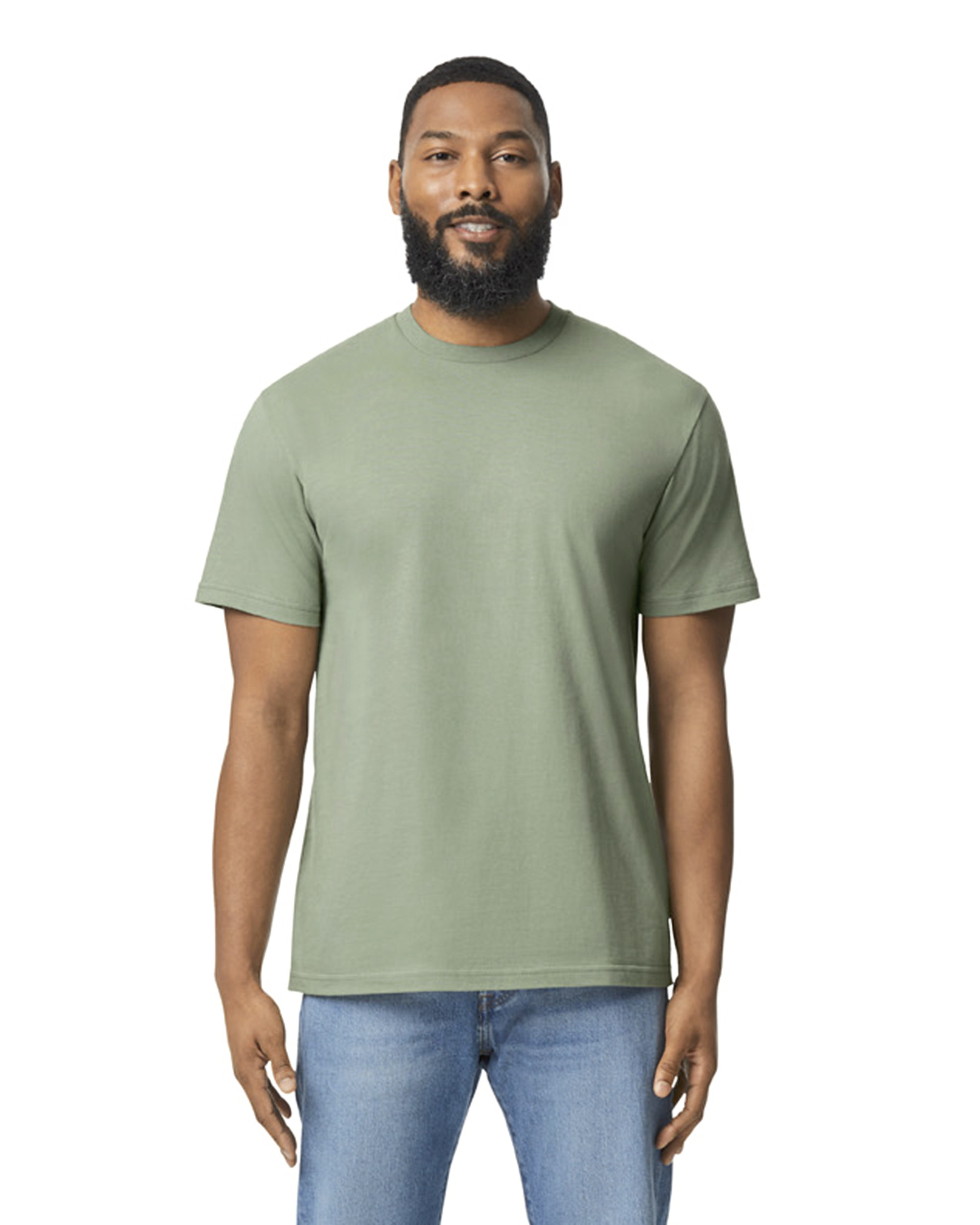Gildan Softstyle Midweight Adult No Label Enzyme Wash T-Shirt