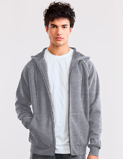 Unisex Heavy Hoodie Jacket Heather Grey 5XL