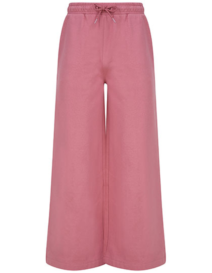 Women´s Sustainable Fashion Wide Leg Joggers Dusky Pink XXL
