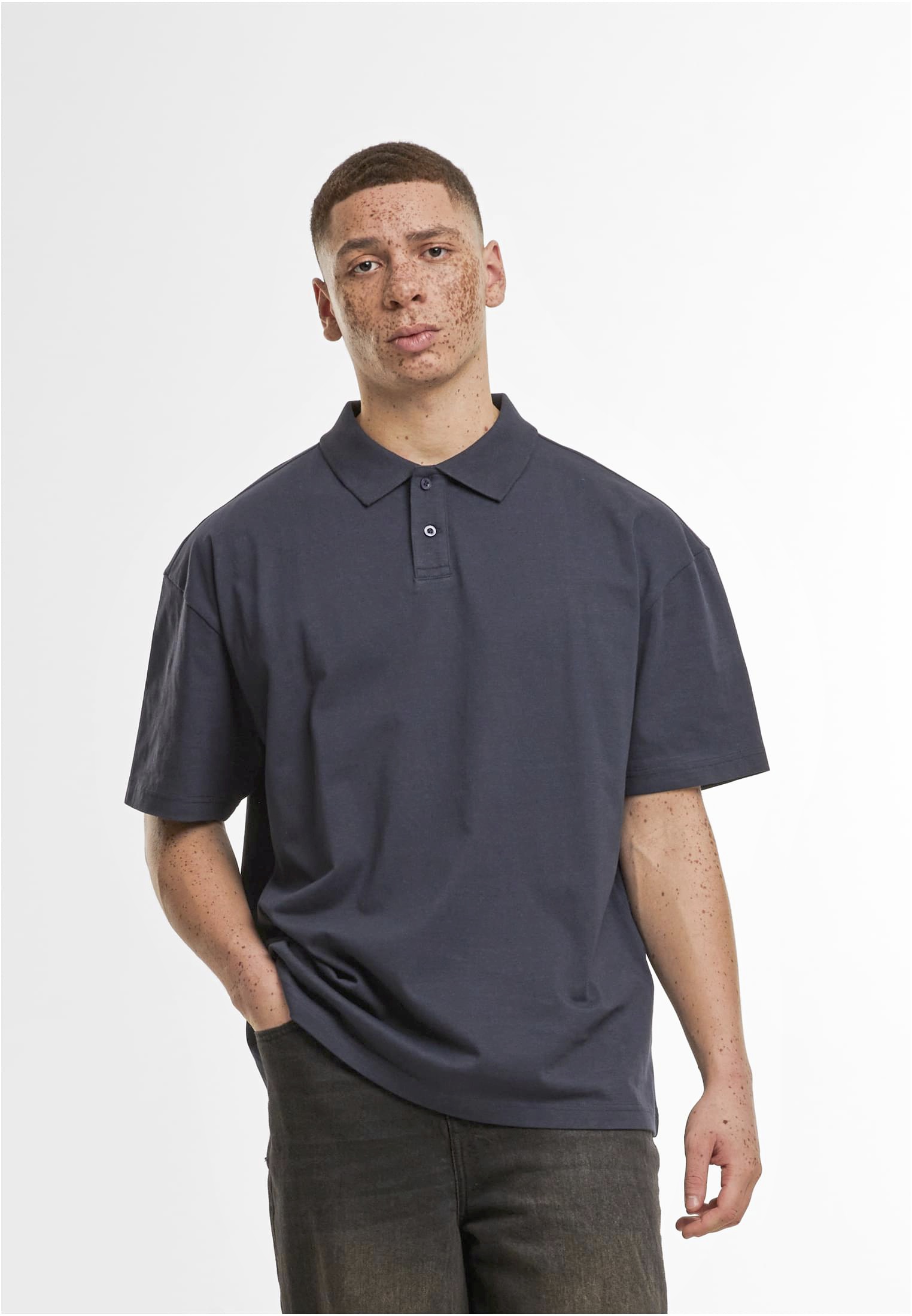 Build Your Brand Oversized Polo Shirt