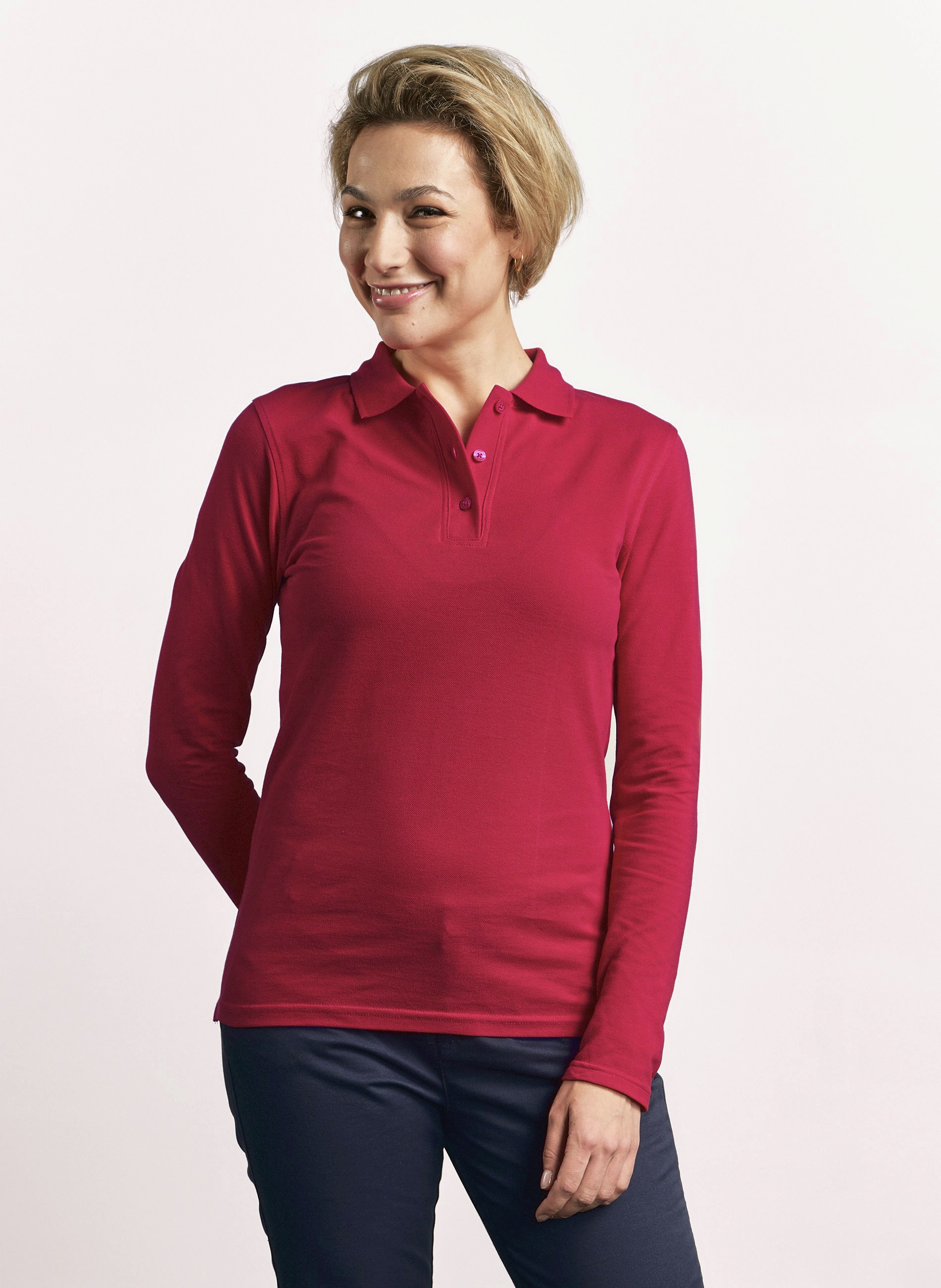 Women´s Heavy Polo Long Sleeve