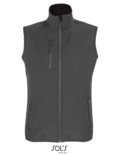 Women´s Falcon Zipped Softshell Bodywarmer Charcoal Grey (Solid) XXL
