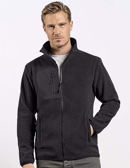 Men´s Canvas Fleece Jacket Black 5XL