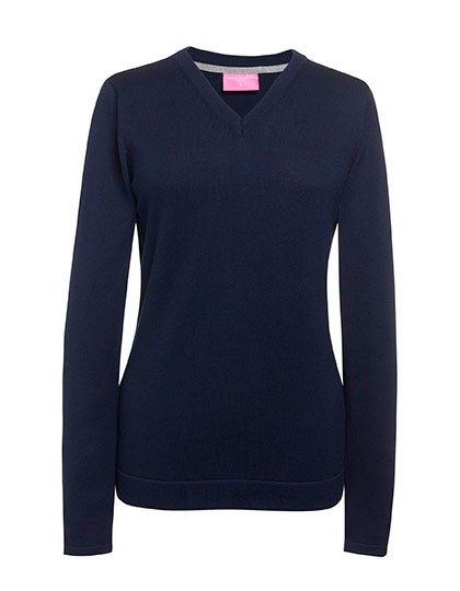 Women´s Atlanta V-Neck Jumper Navy 3XL