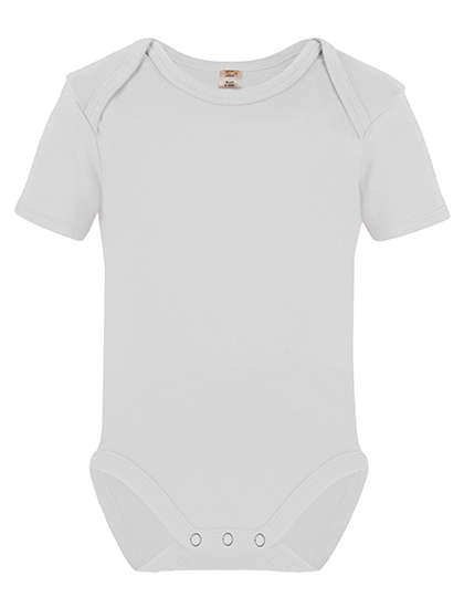 Short Sleeve Baby Bodysuit Polyester White 74-80