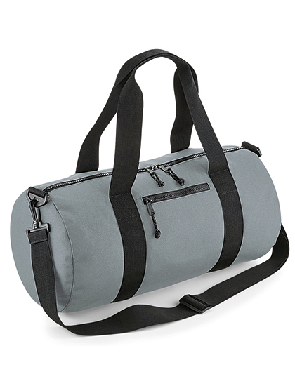 Recycled Barrel Bag Pure Grey 50 x 25 x 25 cm