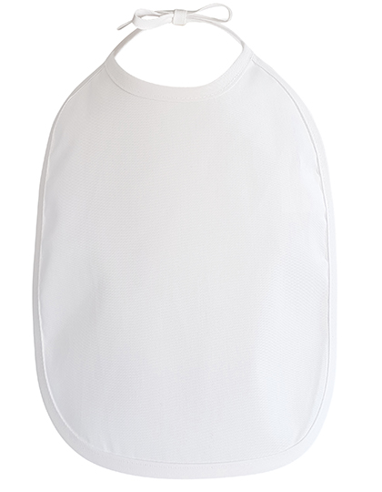 Baby Bib White One Size