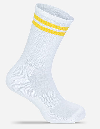 Tennis Socks White / Yellow 32/36