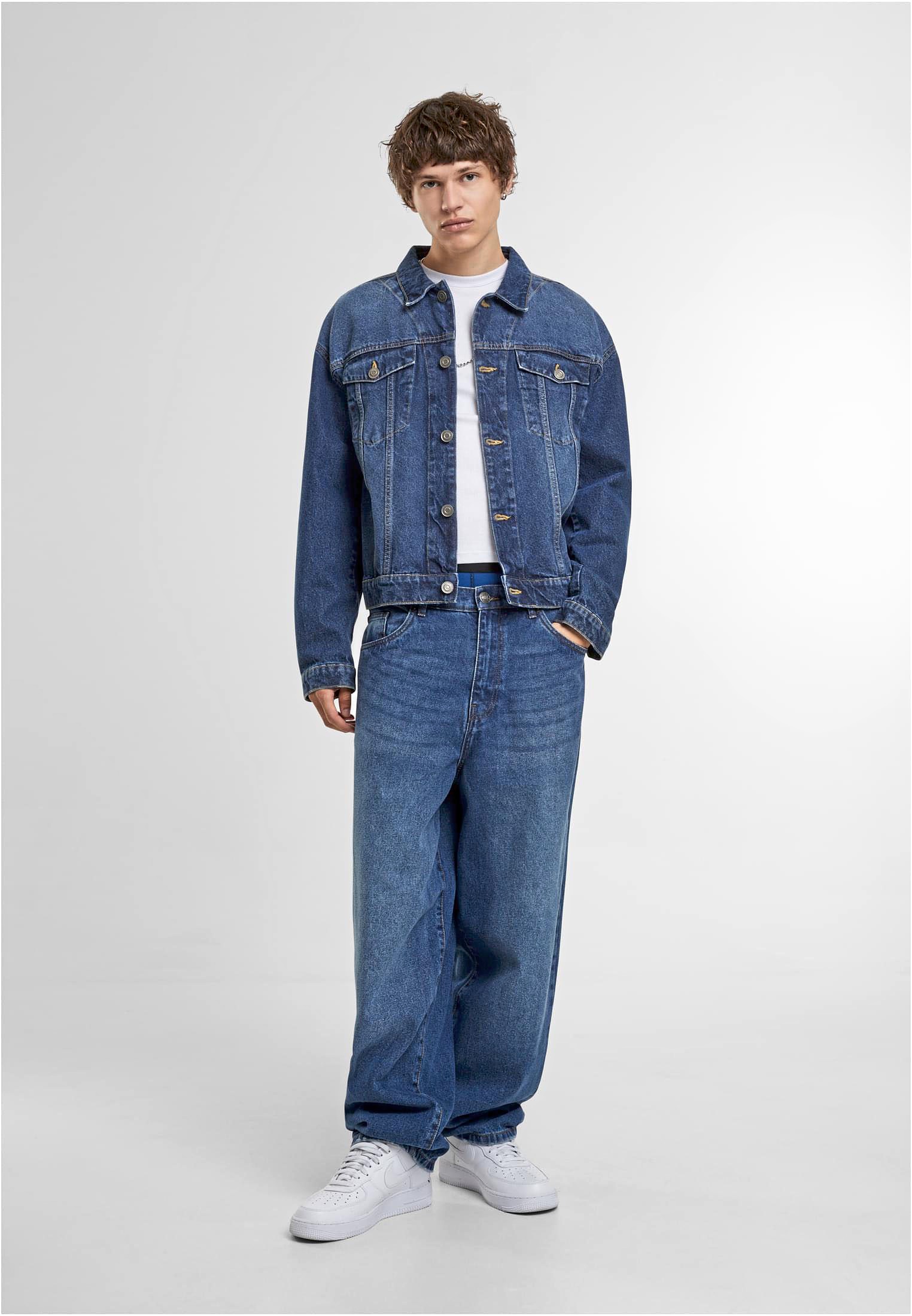 Build Your Brand Heavy Ounce Boxy Denim Jacket