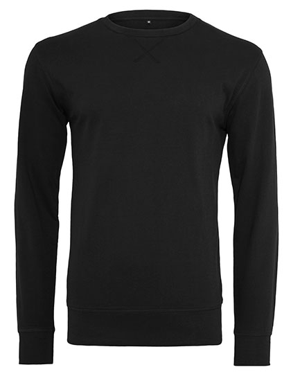 Build Your Brand Light Crew Sweatshirt Black XXL