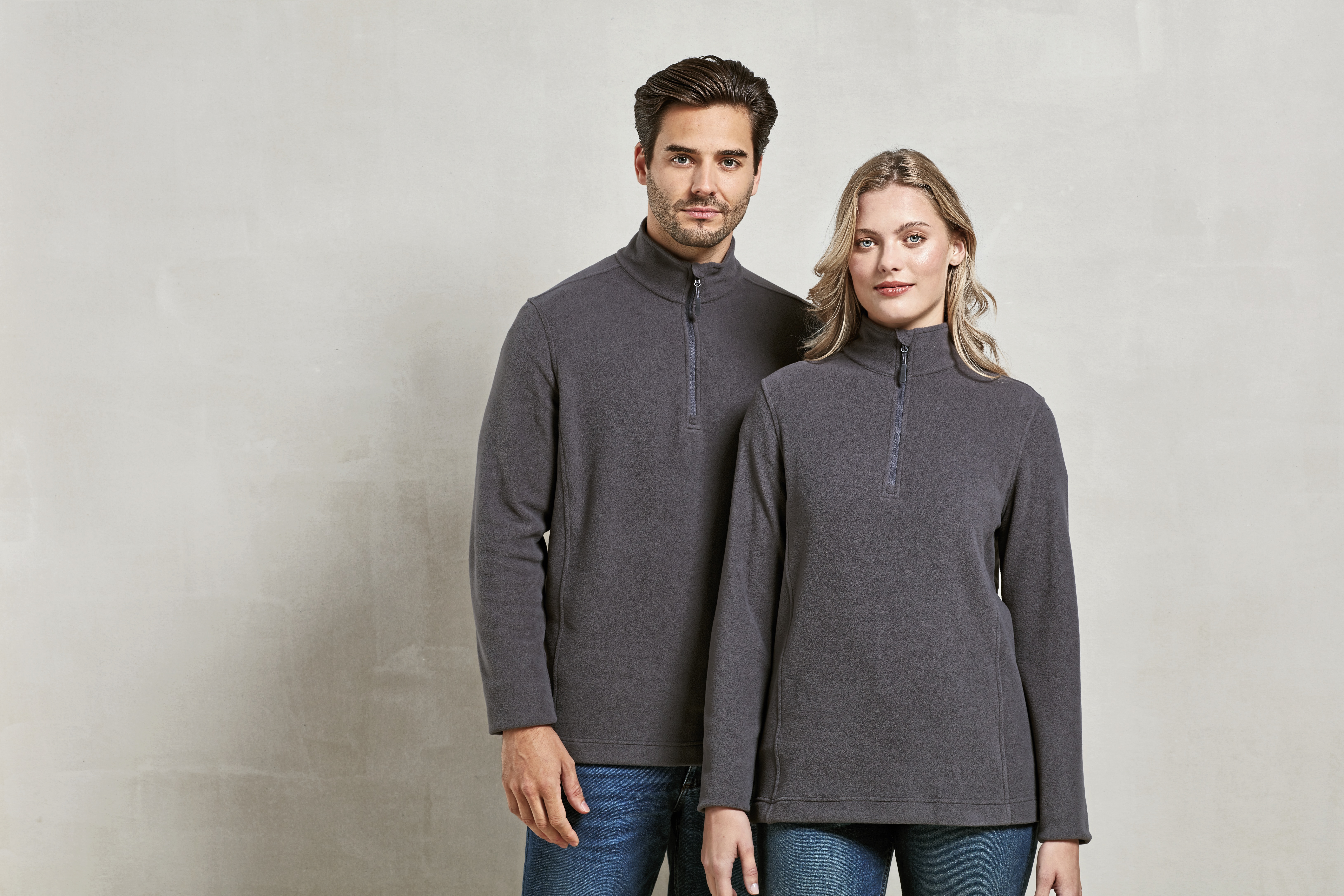 Unisex ´Recyclight´ 1/4 Zip Micro Fleece
