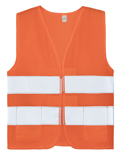 Mesh Safety Vest for Children Korfu Signal Orange S