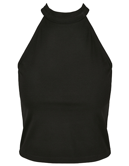 Build Your Brand Damen Turtleneck Short Top Black 5XL