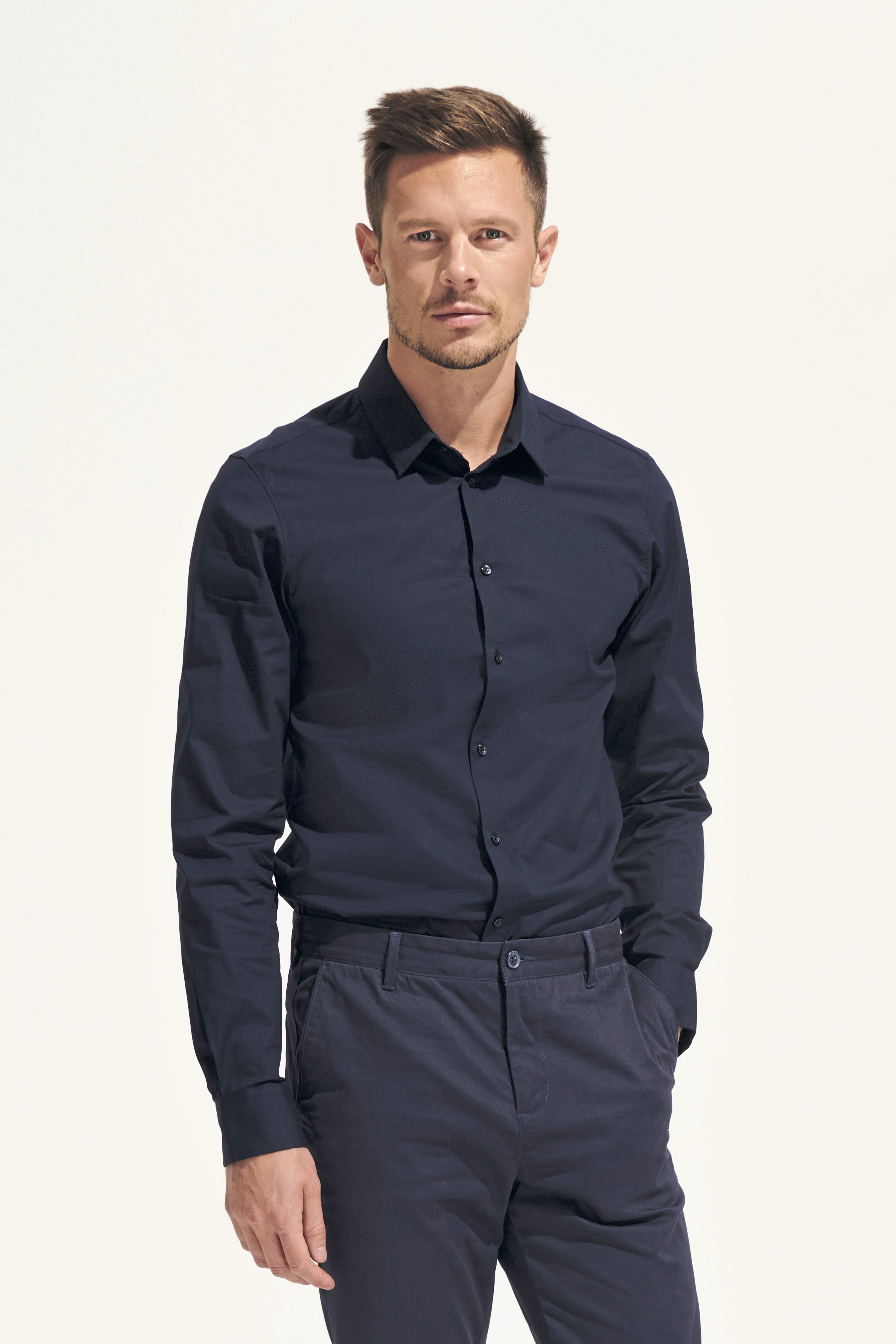 Men´s Long Sleeve Stretch Shirt Blake