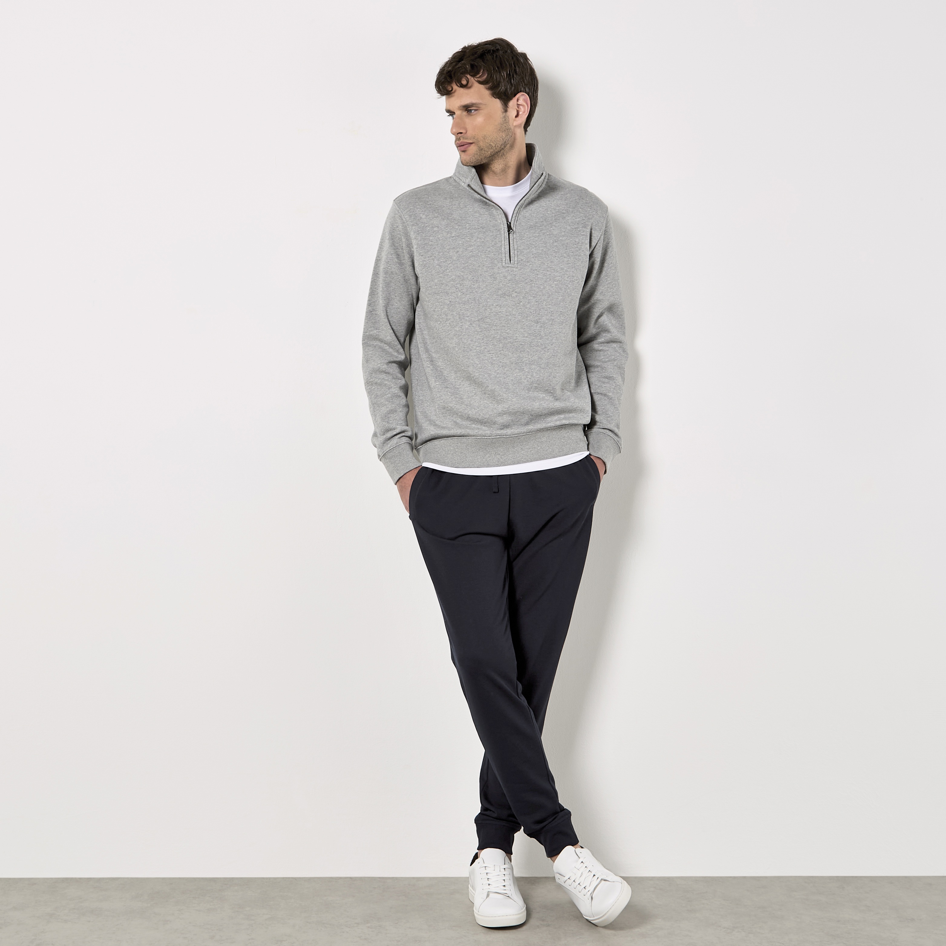 Regular Fit 1/4 Zip Sweatshirt