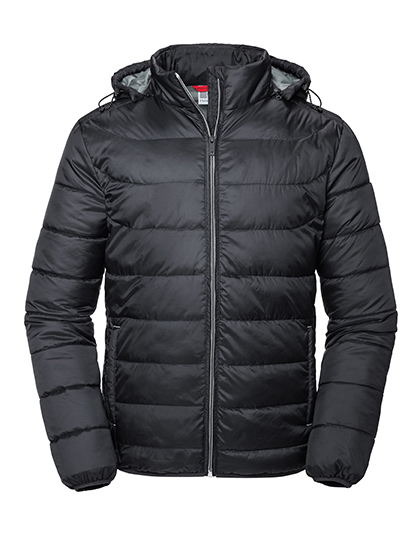 Men´s Hooded Nano Jacket Black XXL