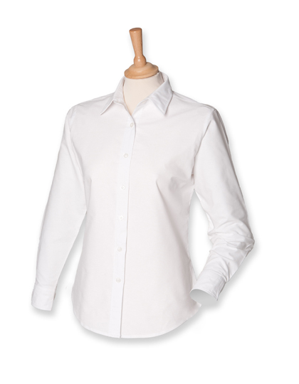 Ladies´ Classic Long Sleeved Oxford Shirt White 4XL